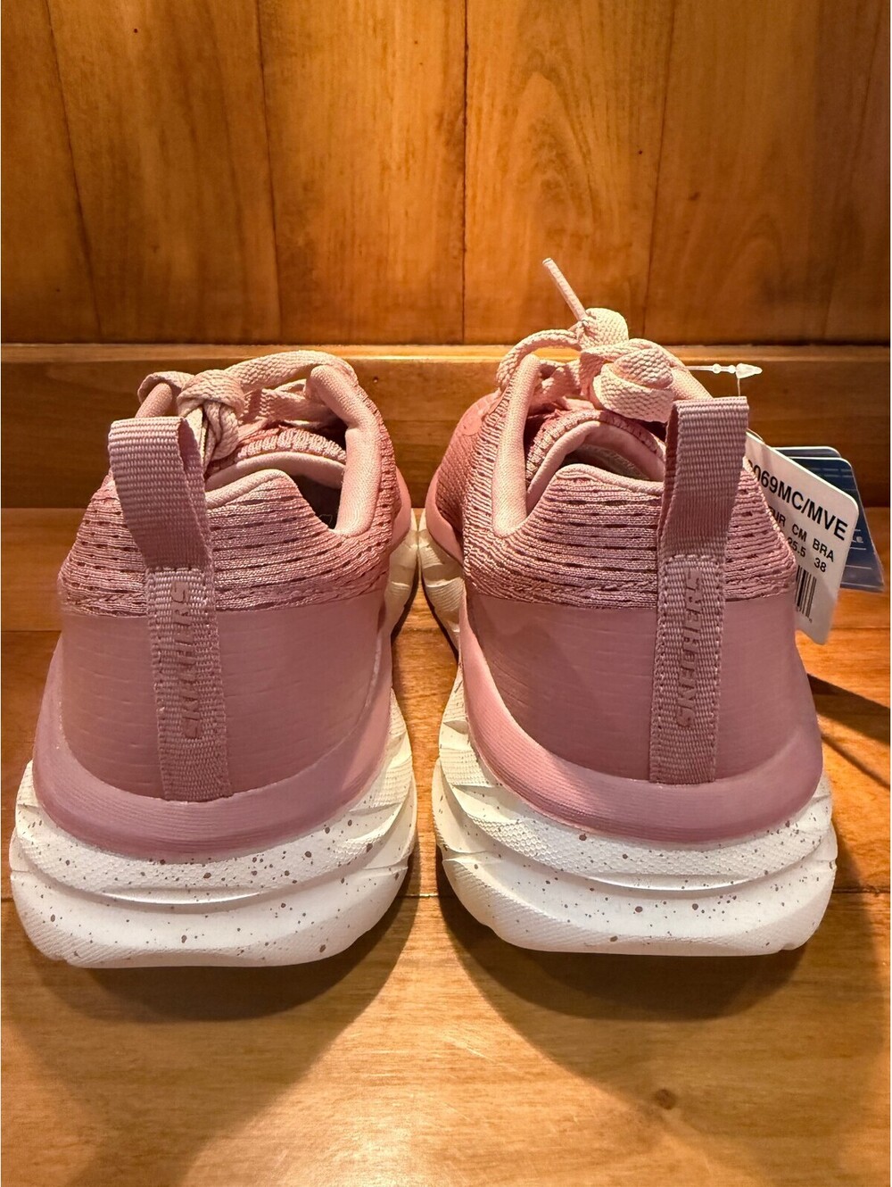 New Skechers Pink Memory Foam Athletic Sneakers Women's 8.5 - Picture 5 of 7
